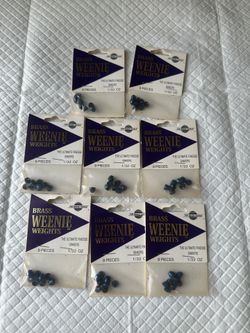 Top Brass Tackle Brass Weenie Weights (1/32 oz) - 8 Packs Available!
