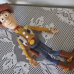 Disney Pixar Toy Story WOODY Pull-String Talking 15" Doll Thinkway Cowboy