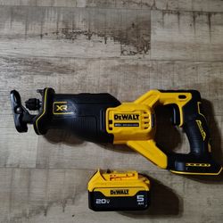 New DeWalt Sawzall XR And 5ah XR Battery