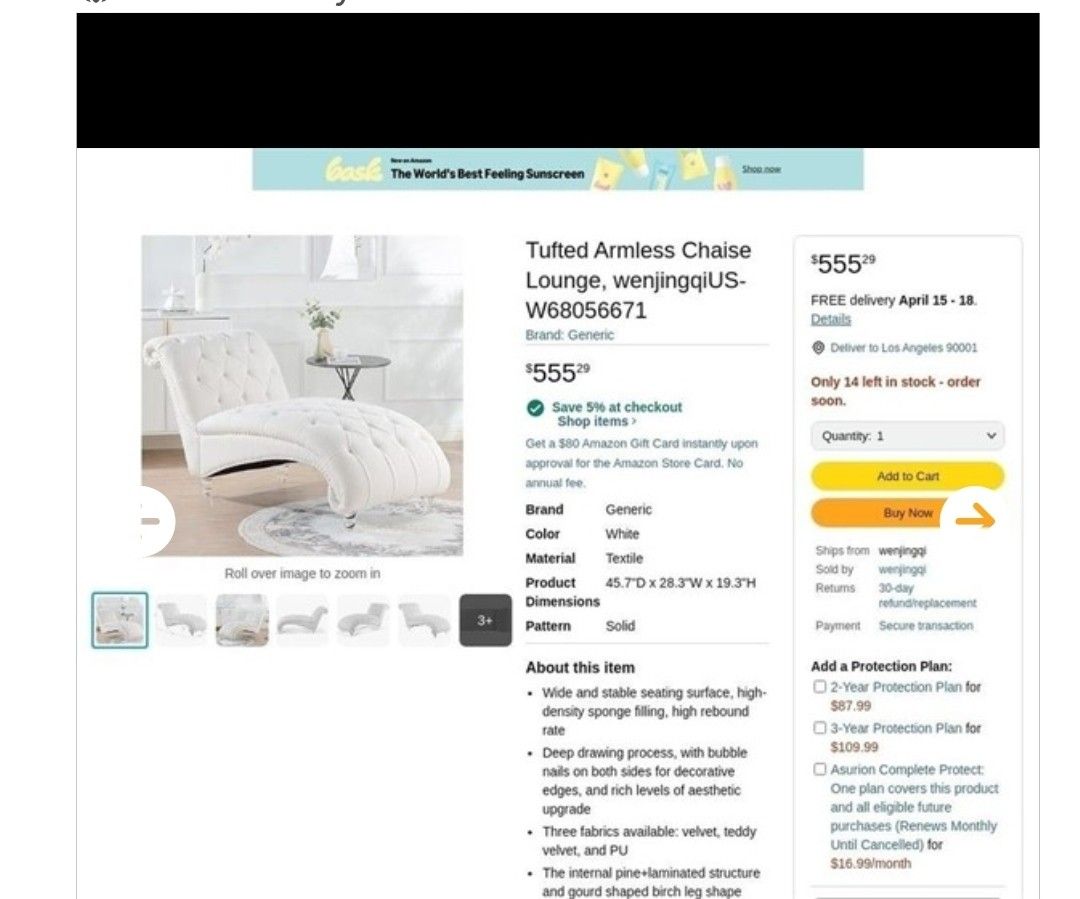 Brand New Chaise Lounge Chair
