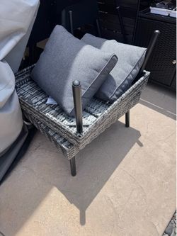 Side table and ottoman