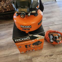 RIDGID
6 Gal. Electric Pancake Air Compressor and Pneumatic 18-Gauge 2-1/8 in. Brad Nailer
