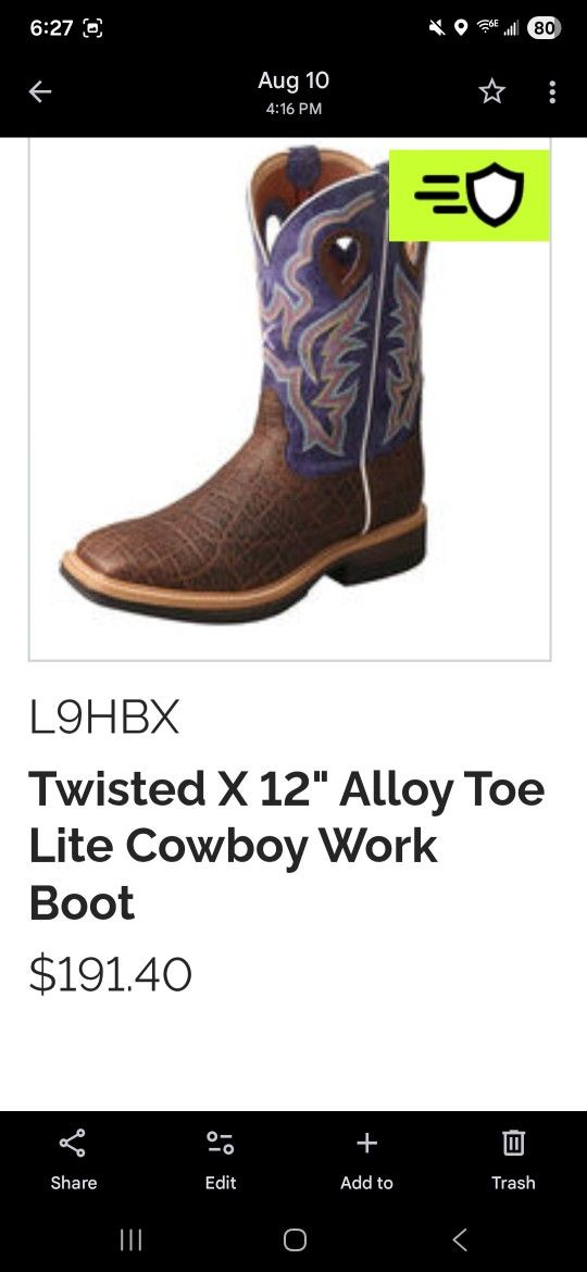 Mens Twisted WORK Boots