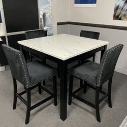 5PC Counter Height Dining Table Set 
