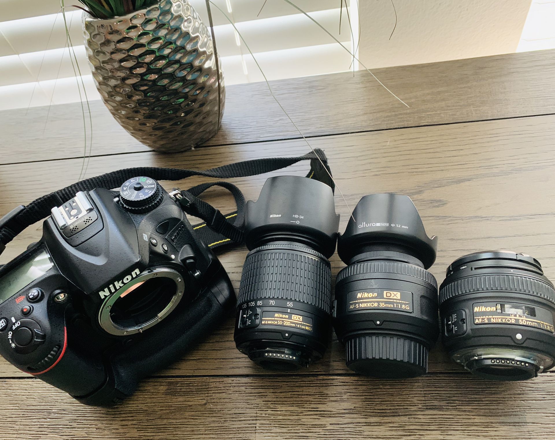 Nikon D7100+ with lenses