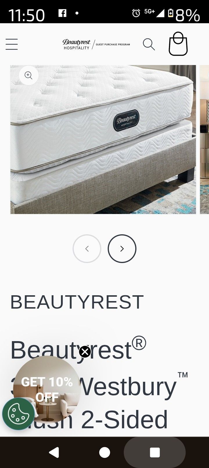 Beauty Rest Queen Bed NEVER USED