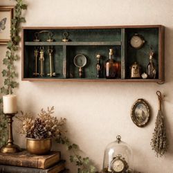 Vintage Trinket Display Wall Shelf