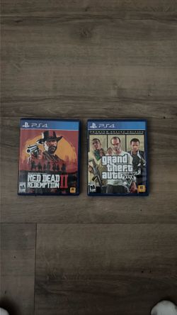 PS4 GTA 5 & Red Dead Redemption 2 - BOTH FOR $20