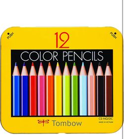 Tombow Mini Colored Pencil Set in Metal Tin, 12-