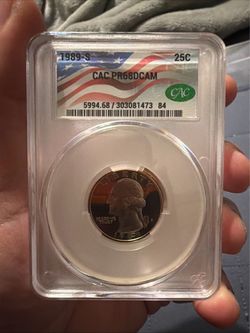 1989-S Washington Quarter CAC PR68DCAM