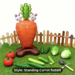 Easter Large Standing Foil Balloon for Happy Easter, Decorations 46.8 Inch