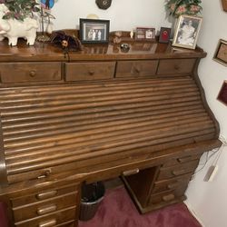 Vintage Roll-Top Desk