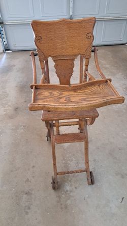 Vintage high chair, 1970s , Preowned