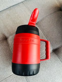 Stanley 17 oz Insulated Mug w/ Handle Twist Lid, Plastic, Red/Black