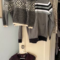 Men’s Zipped Hoodie & 3 Women’s Sweaters