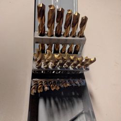 DRILL BIT SET & CASE - $15.00