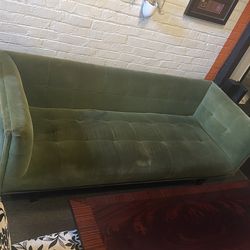 Green sofa