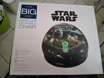 Star wars the big one kids led lighted inflatable chair with remote control