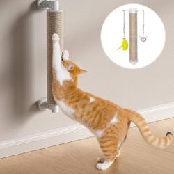 Cat Scratching Post Wall Mounted New