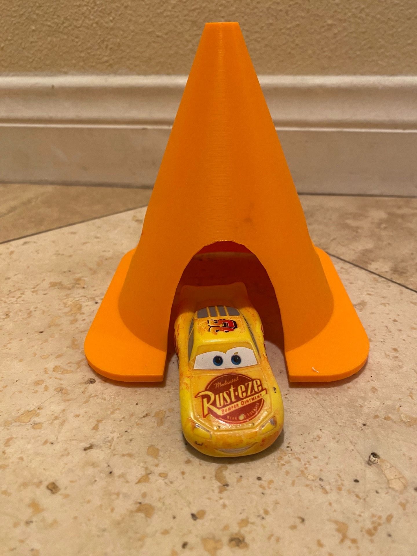 3D Printed Cozy Cone and Disney Pixar Car