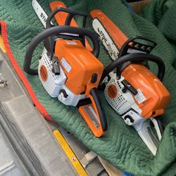 Stihl Chainsaws $350 EACH 18” Bars 