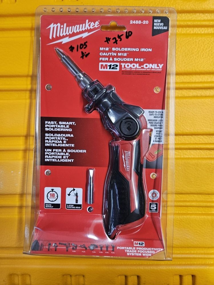 Milwaukee M12 Soldering Iron Tool Only 