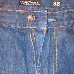 Ed Hardy Christian Audigier Size 38x15 - 2009 Denim Shorts Rare Dragon