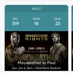 Mayweather Vs Paul Hard Rock Stadium