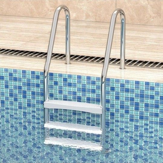 6 Total Goovilla Pool Ladder Steps Replacement 20" Universal Heavy Duty Molded Set Of 6 Swimming Pool Ladder Steps FACTORY SEALED
