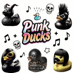 Set Of 5 Punk Rubber Ducks!