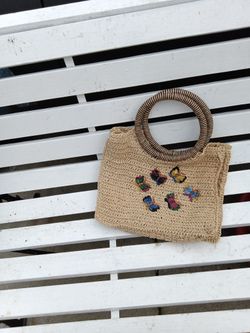Butterfly Crochet Hand Bag