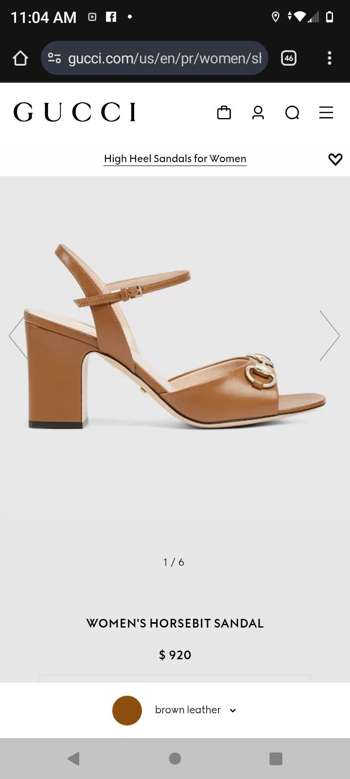 Gucci horsebit Sandelsf