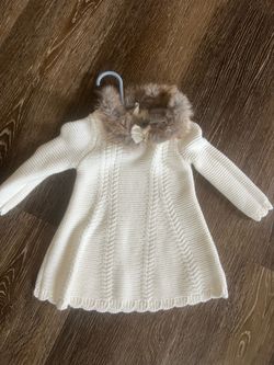 Vestido de Suéter Tejido Tahari Baby Talla 6-9 Meses