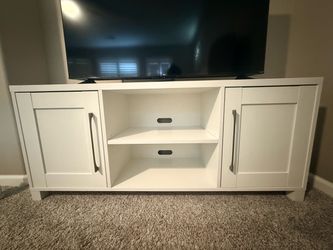 Camden & Wells White TV Stand / Media Console for TVs up to 65”