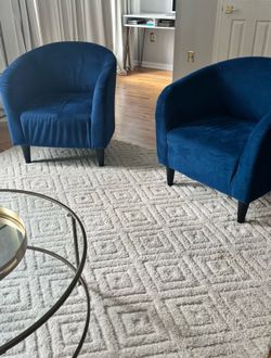 Blue chairs