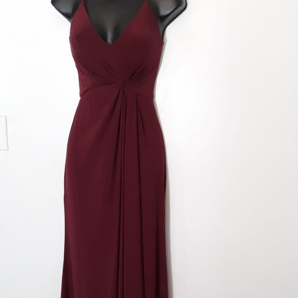 Db Studio Wine Bridesmaids Dress