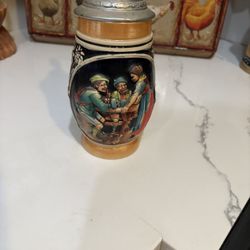 Vintage Western Germany " Beer Stein with Lid
