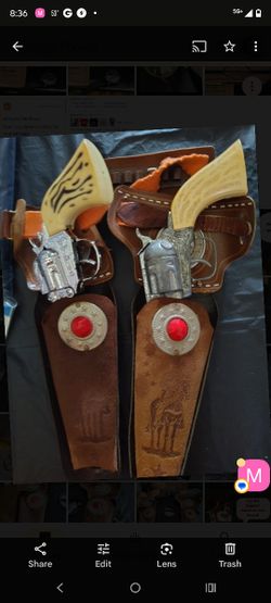 Vintage Toy Guns With Holster 