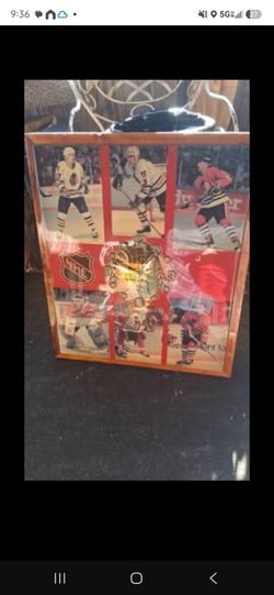 Blackhawks professionally made clock