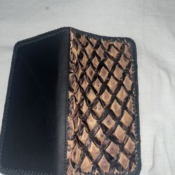 Long Pirarucu Leather Wallet 