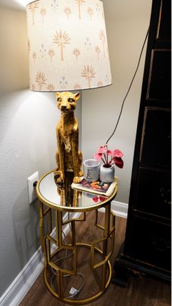 ✨ Gold Mirrored Accent Table / Glam Side Table ✨
