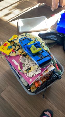 Bunch of art supplies and l electronics etc