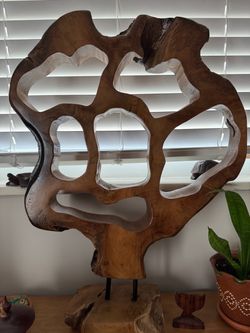 Solid wood sculpture