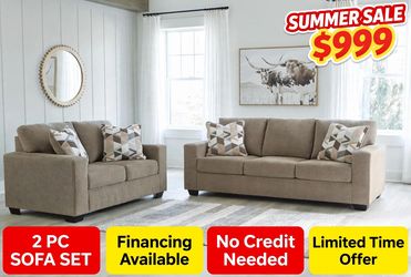 2 PC sofa and loveseat