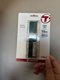 32GB Transcend JetRam DDR5 4800MHz Computer Memory 1X32GB Module