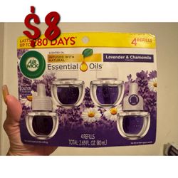 Air Wick Essential Oils Lavender & Chamomile Refills 4-Pack