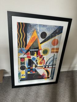 FRAMED KANDINSKY PRINT LARGE FORMAT ARTWORK