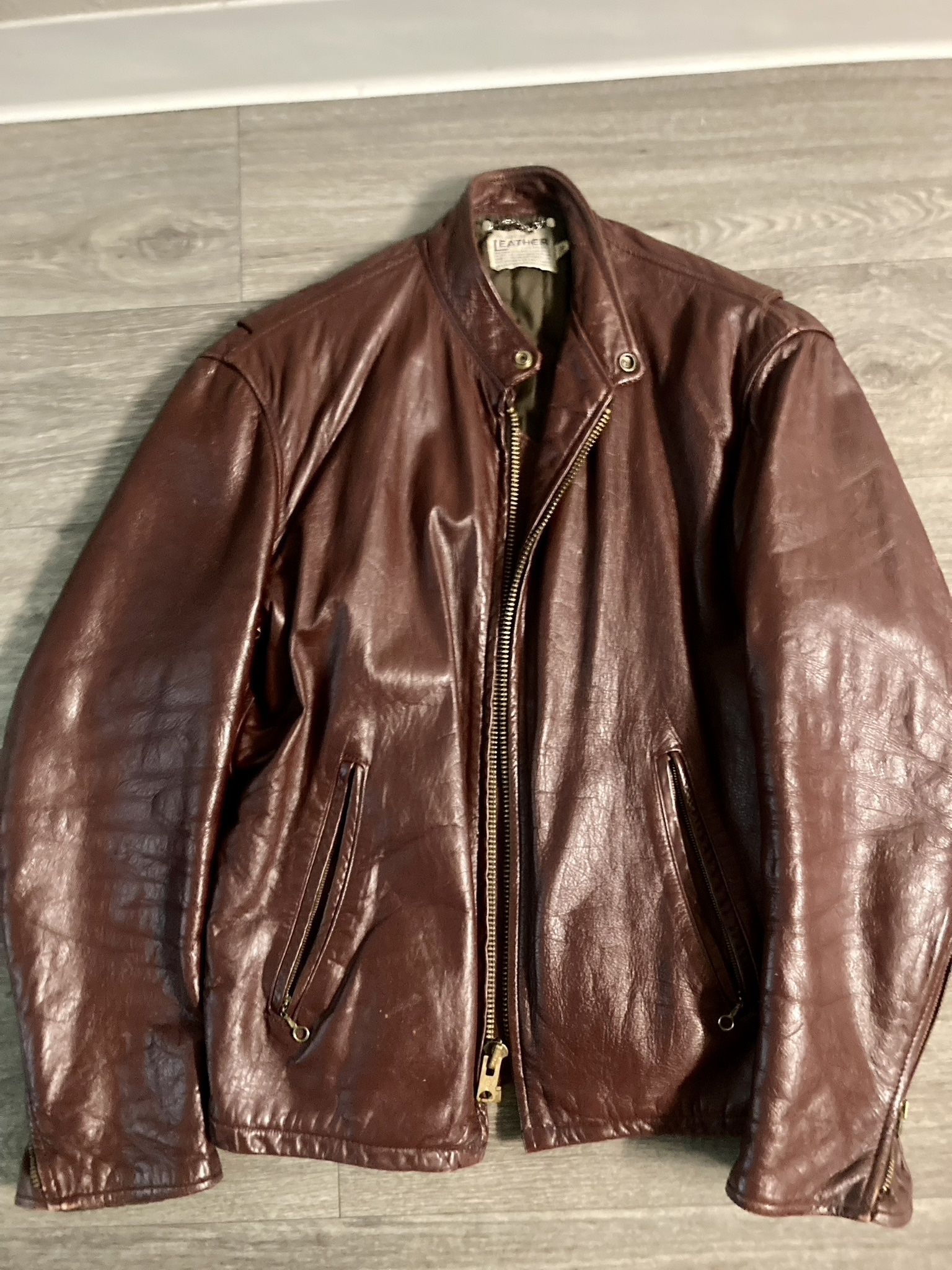 Leather Jacket Bomber $200 