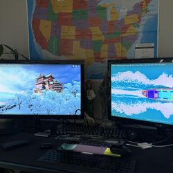 2 Asus 27” Monitors 1080p