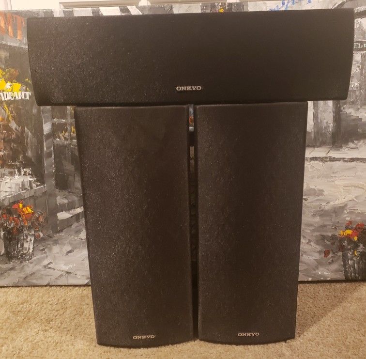 onkyo 3 piece satellite speakers